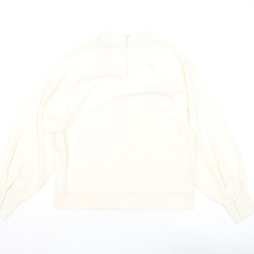 French Connection Women's Ivory Blouse - Size 8