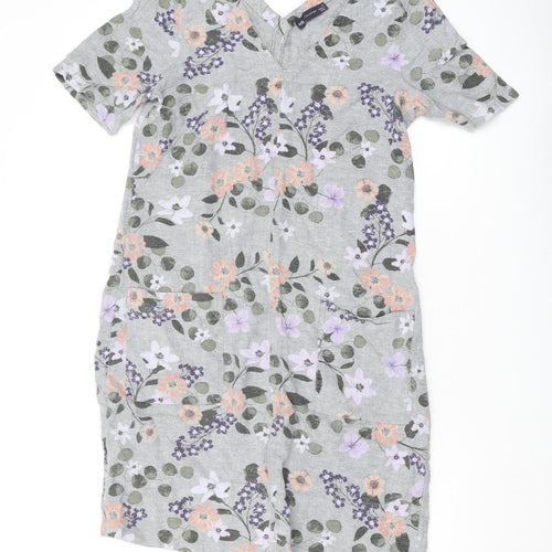 Marks and Spencer Floral Shift Dress 10 Multicoloured