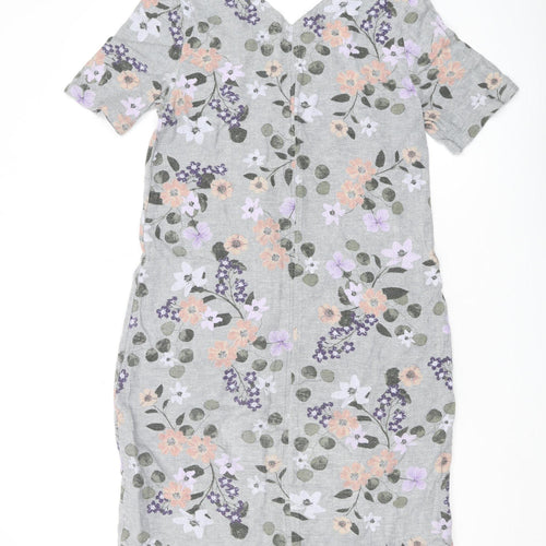 Marks and Spencer Floral Shift Dress 10 Multicoloured