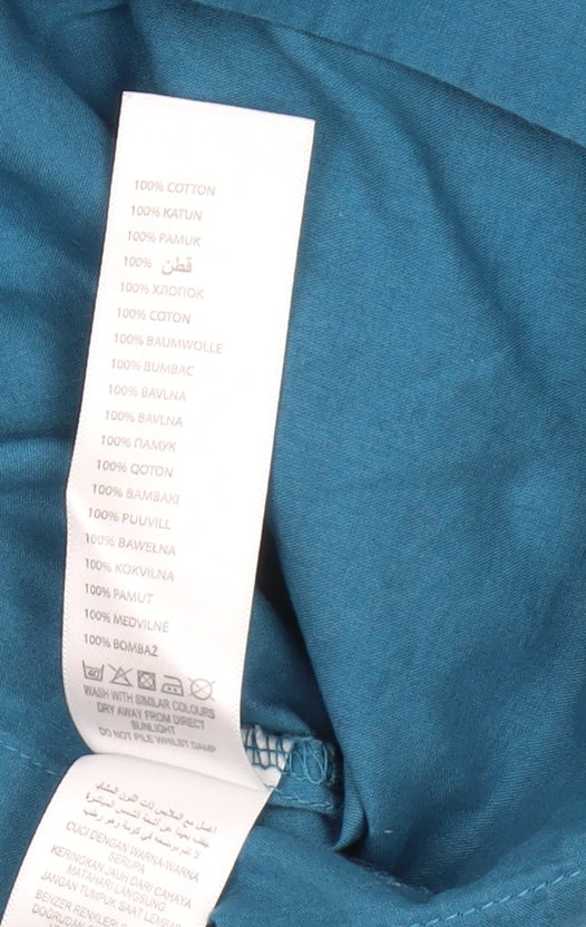 Peacocks Women's Blue Cotton T-Shirt Size 10