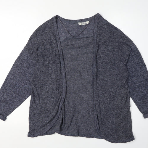 Pull&Bear Women's Blue Cardigan, Size 12, Lightweight Knit