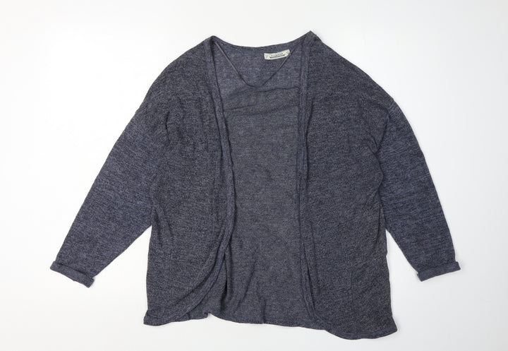 Pull&Bear Women's Blue Cardigan, Size 12, Lightweight Knit