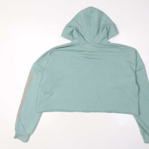Missguided Women's Green Pullover Hoodie UK 6