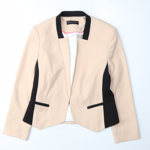 Dorothy Perkins Women's Beige Black Blazer Size 10