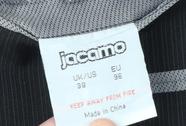 Jacamo Black Striped Suit Jacket, Men’s Size 38, Formal
