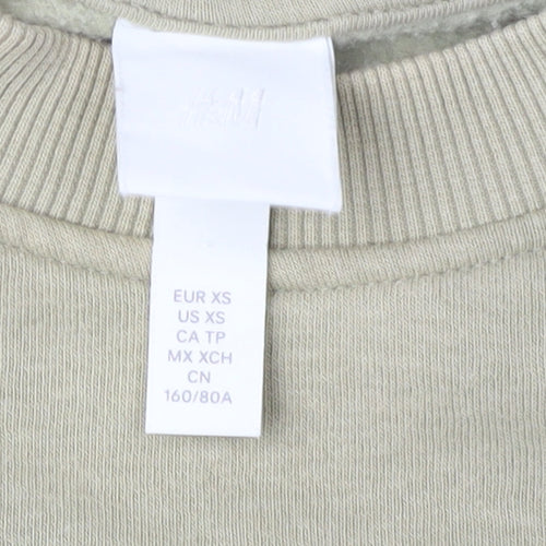 Mount Rainer Unisex Beige Crew Neck Sweatshirt XS Pullover Graphic