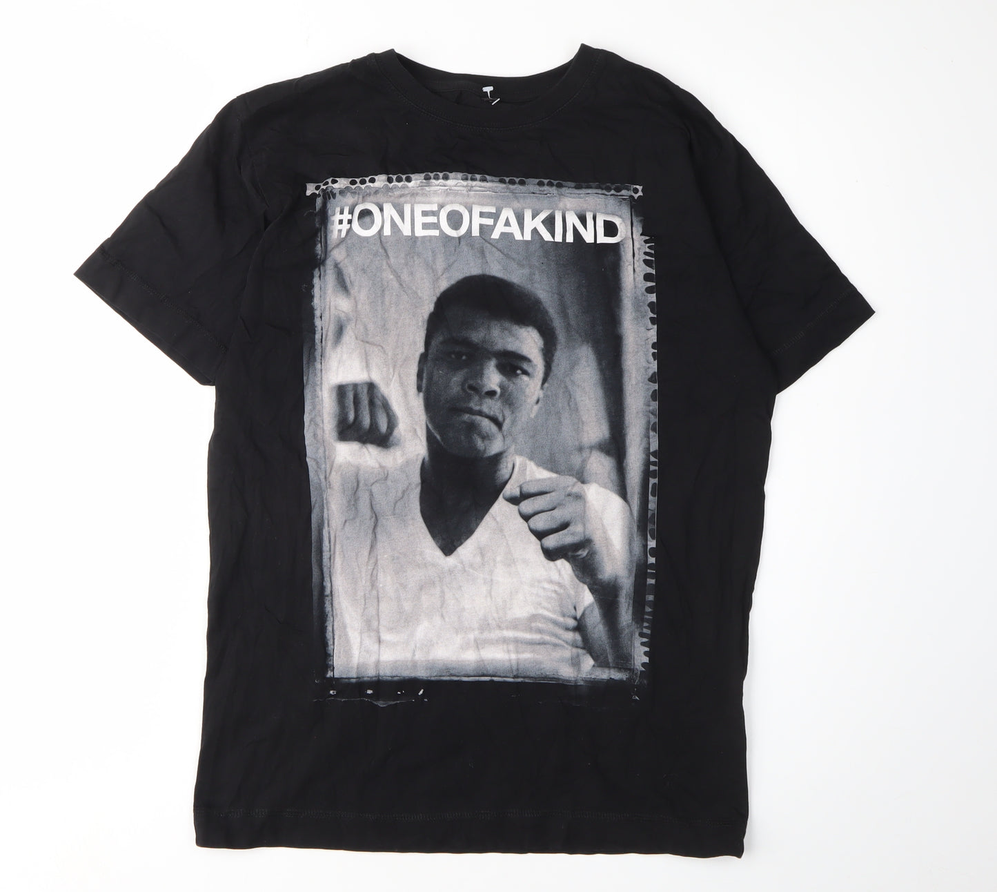 Hashtagz Men's Black Graphic Print T-Shirt S