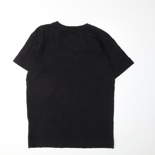 Hashtagz Men's Black Graphic Print T-Shirt S