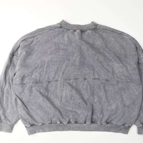 Boohoo Women’s Grey XL Cotton Basic Jacket