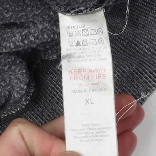 Boohoo Women’s Grey XL Cotton Basic Jacket