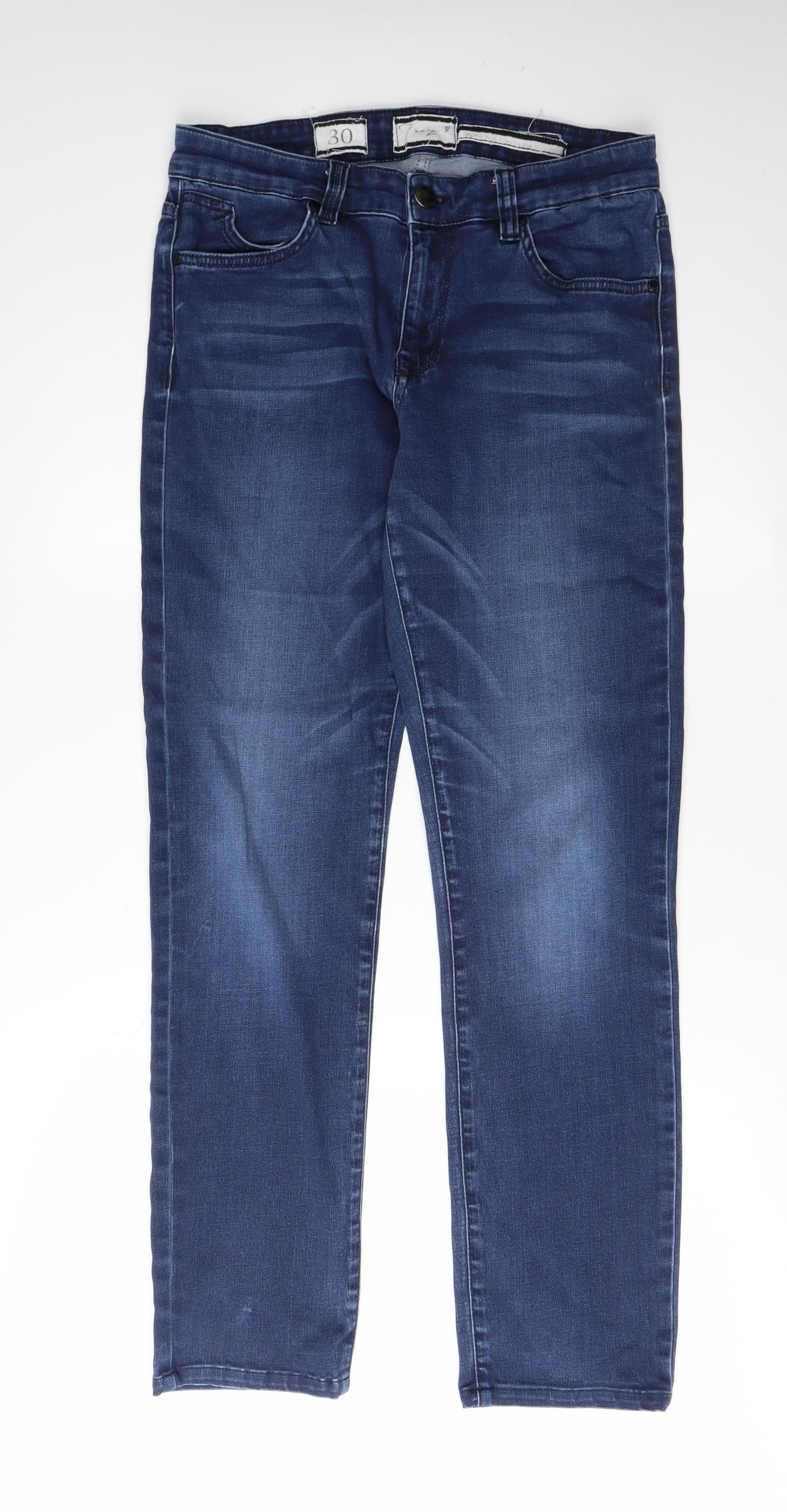 Pieszak Men's Blue Straight Jeans Size 30 Regular Fit