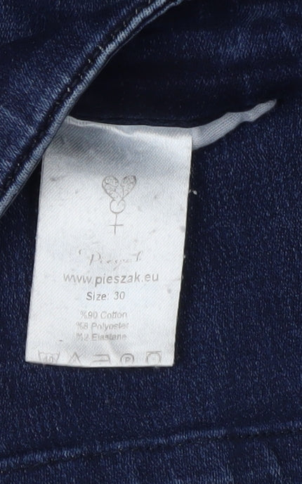 Pieszak Men's Blue Straight Jeans Size 30 Regular Fit