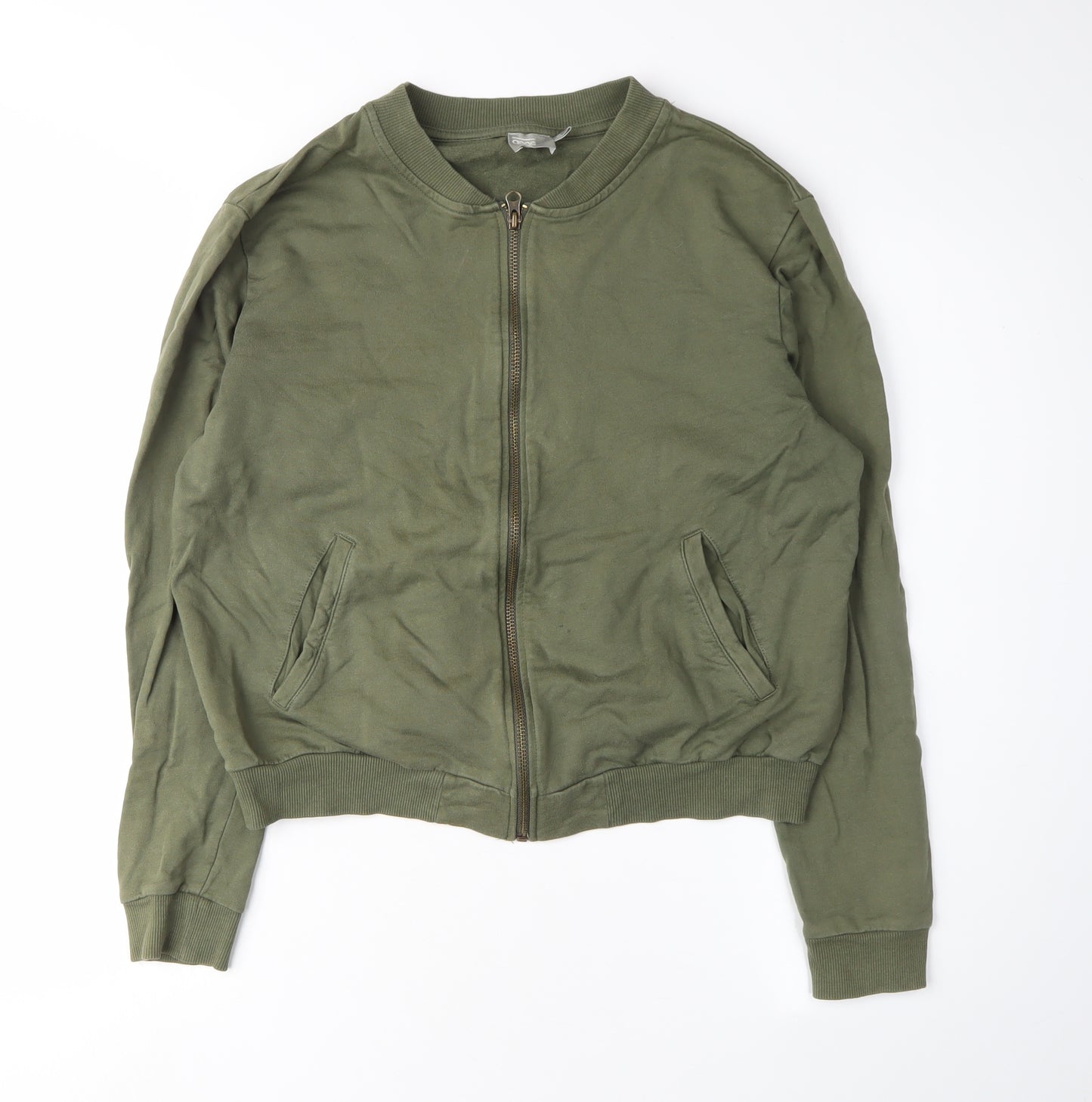 ASOS Women's Green Full Zip Sweatshirt, Size 16