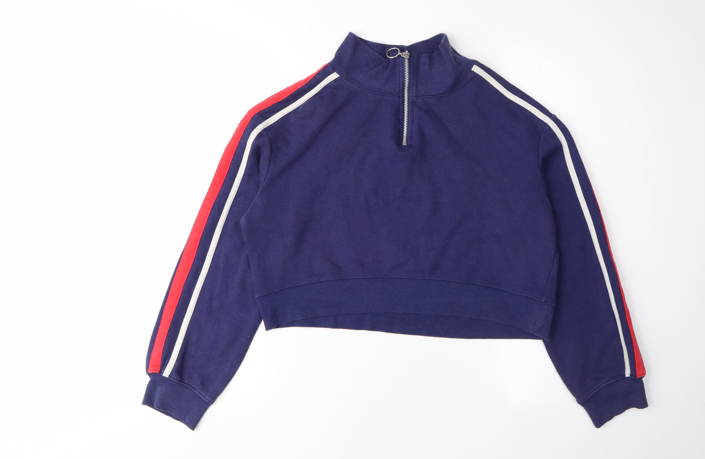 H&M Women’s Blue Cropped Sweatshirt XS