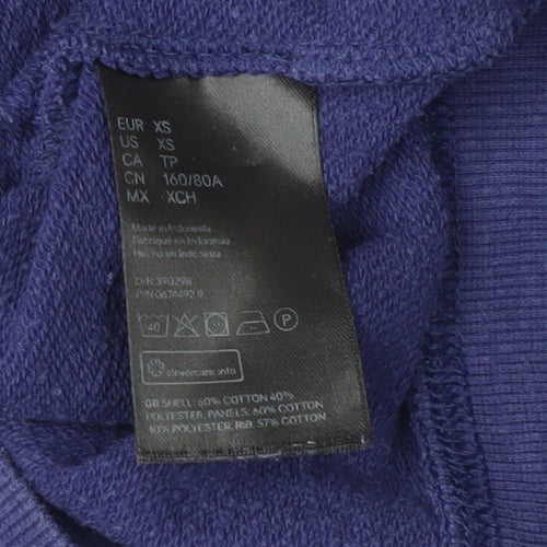 H&M Women’s Blue Cropped Sweatshirt XS