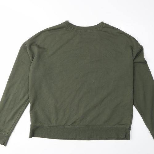 New Look Women's Green Graphic Print Sweatshirt Size 14