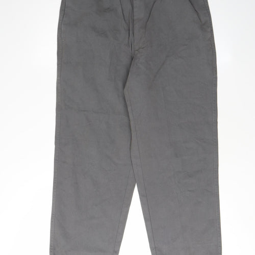 Pegasus Men's Grey Cotton Trousers Size 32 Waist