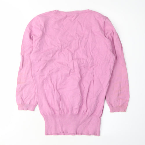 Next Women's Pink V-Neck Cardigan Size 10