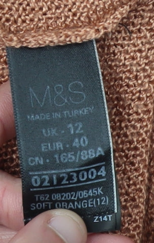 Marks and Spencer Women's Orange Cardigan Size 12