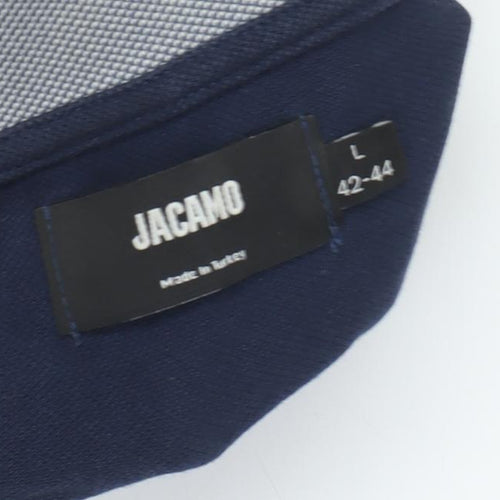 Jacamo Men's Blue Regular Fit Polo Shirt Size L