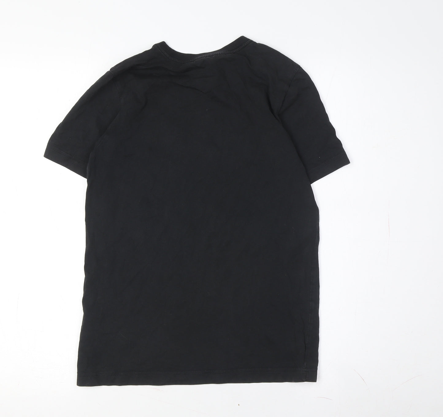 Adidas Kids Black Graphic Logo T-Shirt, Age 12-13, Sporty Casual