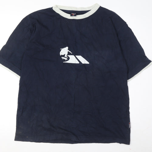 Trespass Men's Blue Crew Neck T-Shirt, Size S