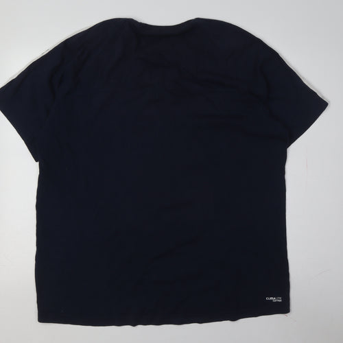 Adidas Men's Blue Short Sleeve Crew Neck T-Shirt