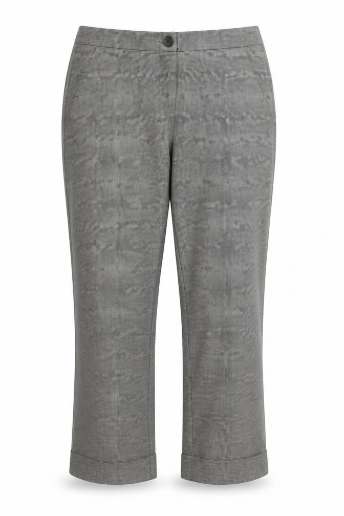 Front view of Stile Benetton Women's Multicoloured Cropped Trousers
