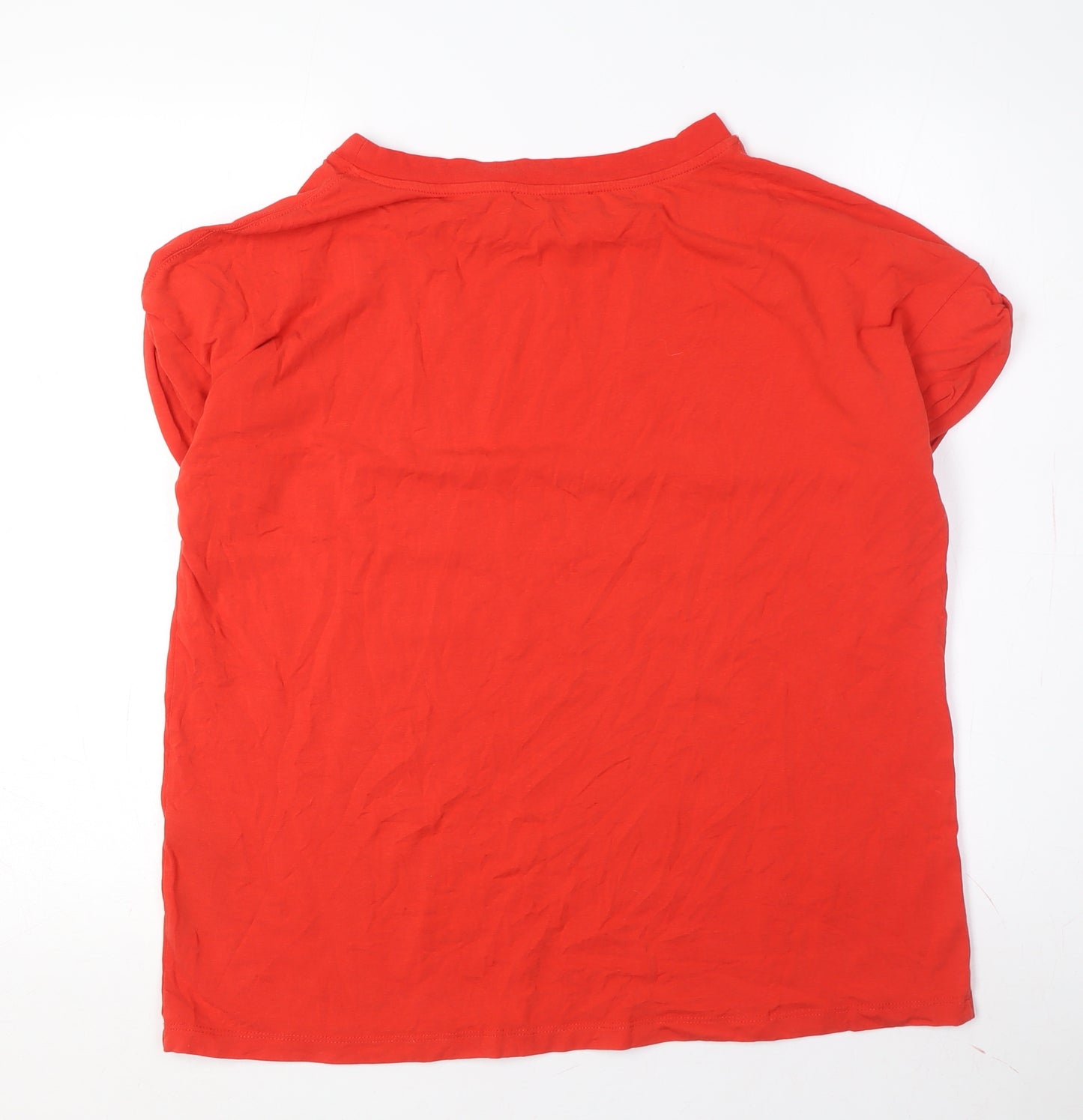AllSaints Women's Red T-Shirt - Size M Short Sleeve