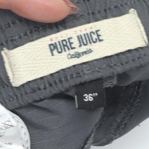 Pure Juice Men's Grey Cargo Shorts Size 36 with Logo