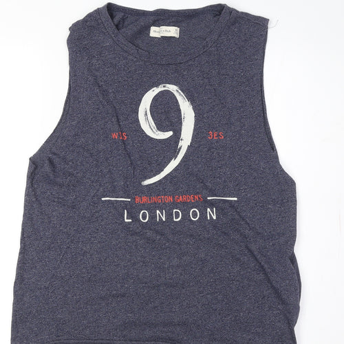 Abercrombie & Fitch Unisex Blue Tank, Medium