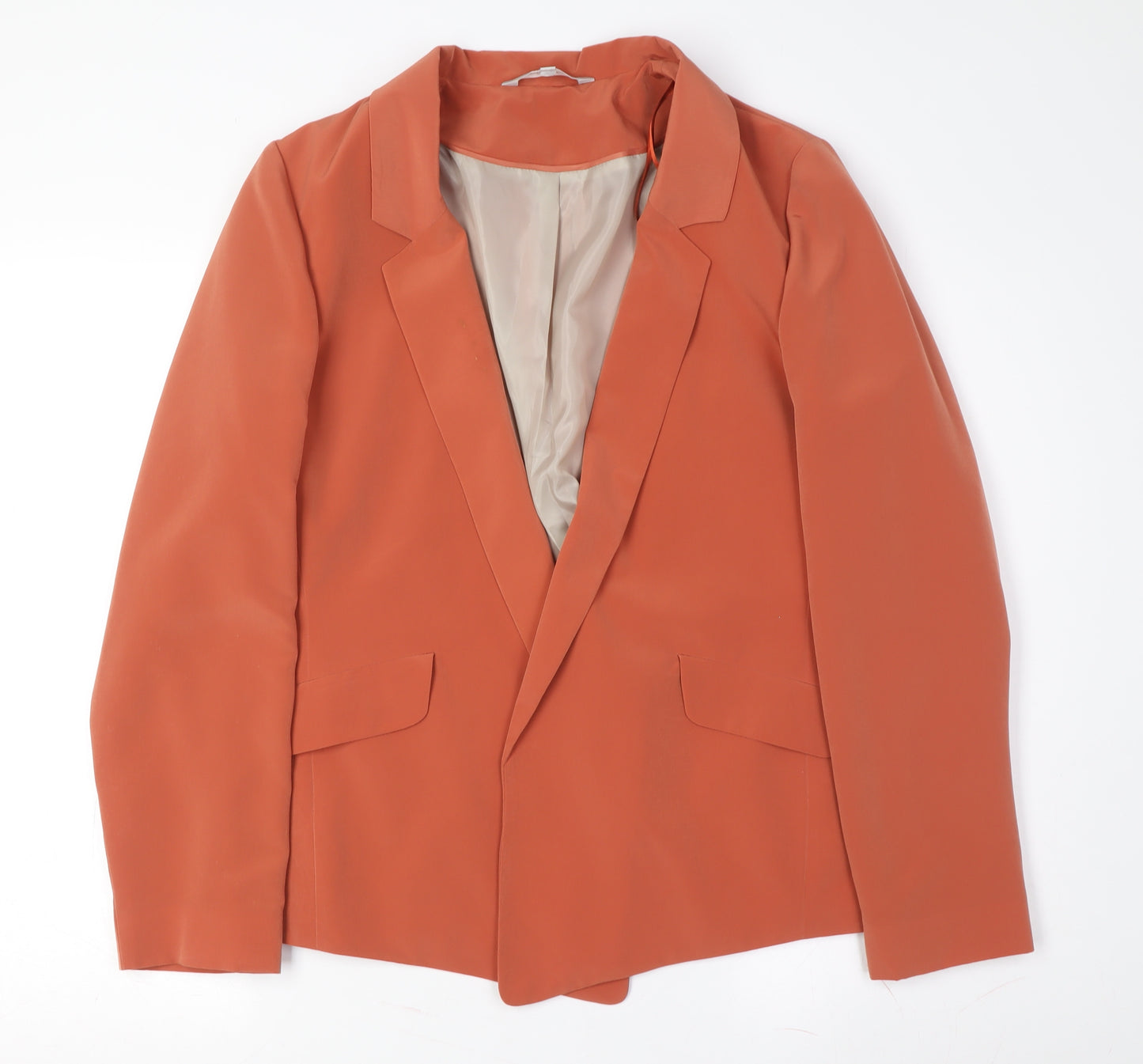 Red Herring Women's Orange Blazer, Size 14, Classic Fit