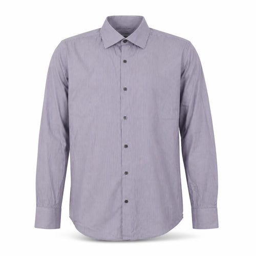 Reiss Men's Purple Striped Long Sleeve Shirt L