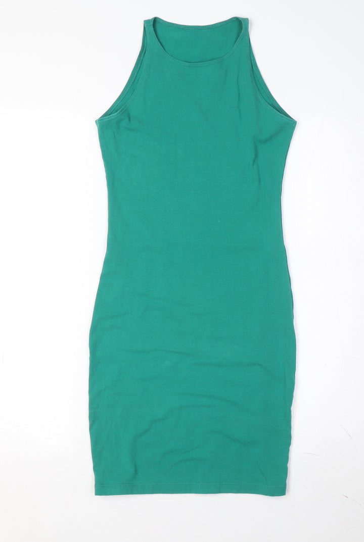 American Apparel Women's Green Tank Dress - S