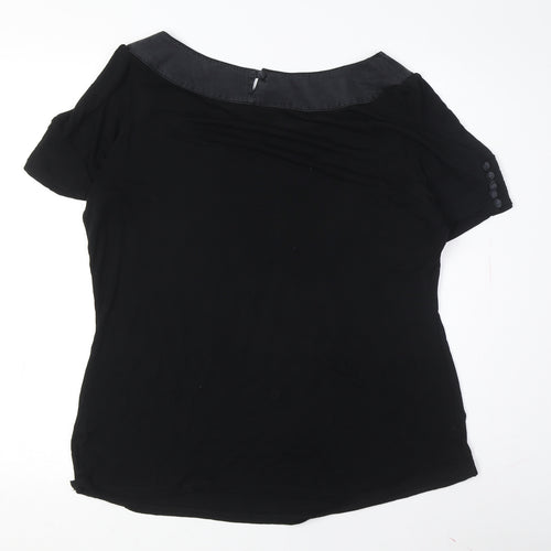 Monsoon Women's Black T-Shirt Size 18 Casual Chic