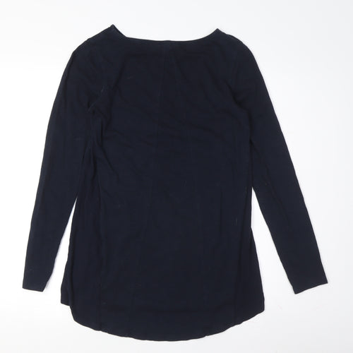 FatFace Women's Blue Boat Neck Long Sleeve Top