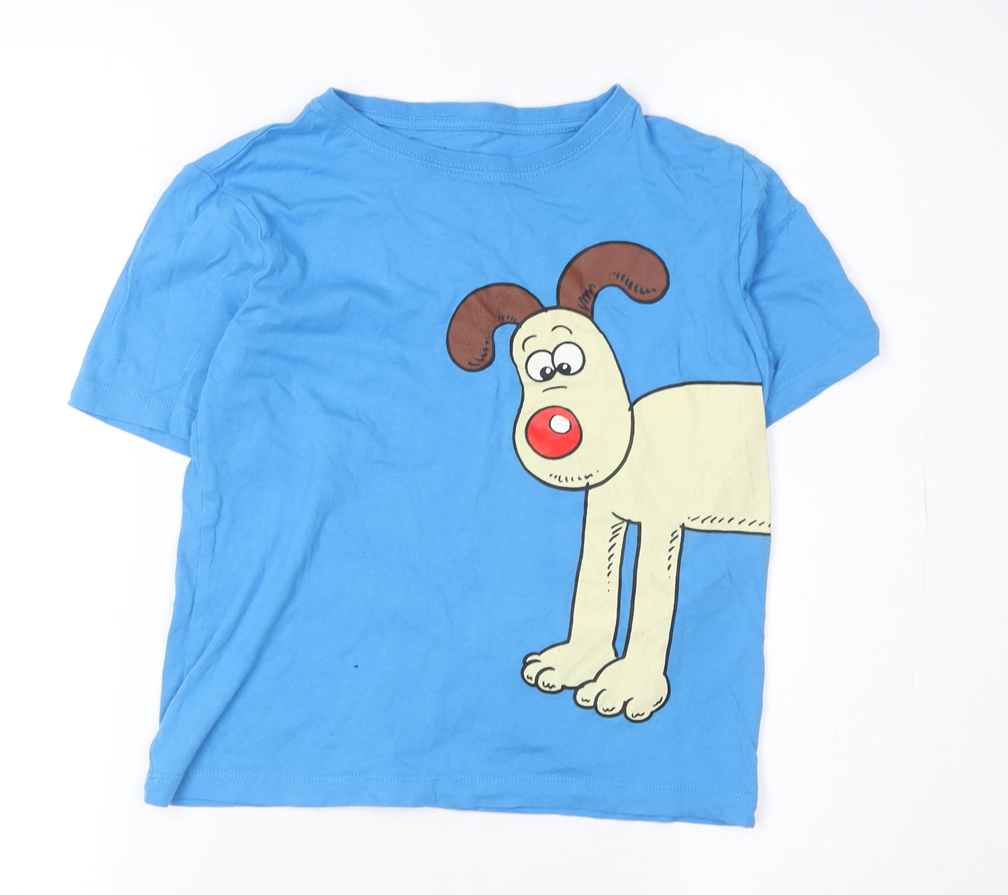 Aardman Boys Blue Gromit T-Shirt 7-8 Years Casual