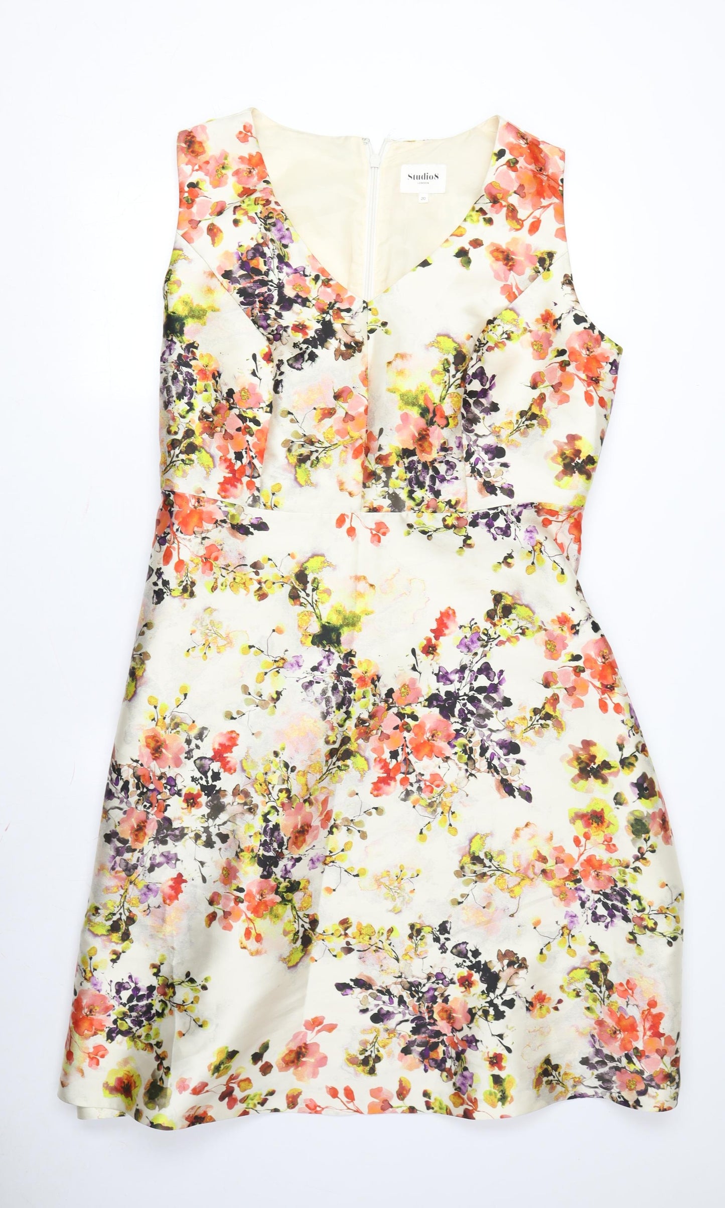 Studio 8 Women's Multicoloured Floral A-Line Dress