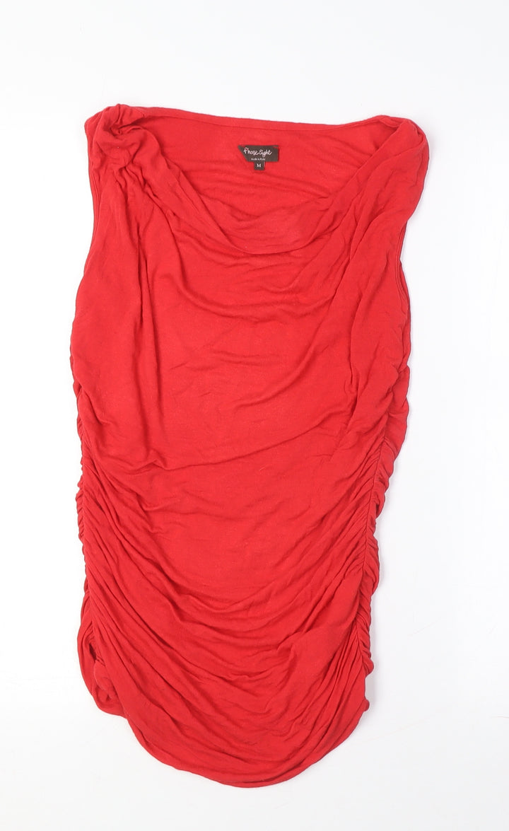 Phase Eight Women's Red Cowl Neck Blouse M
