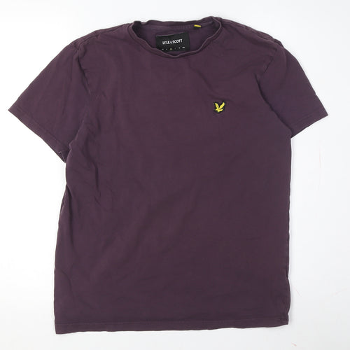 Lyle & Scott Men's M Purple Crew Neck T-Shirt