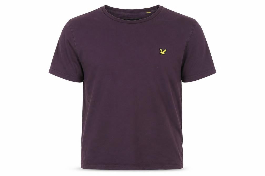 Lyle & Scott Men's M Purple Crew Neck T-Shirt