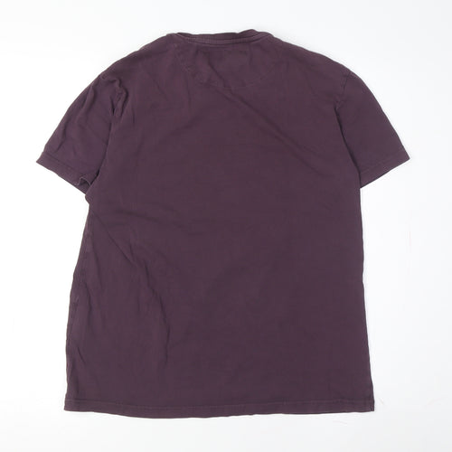 Lyle & Scott Men's M Purple Crew Neck T-Shirt