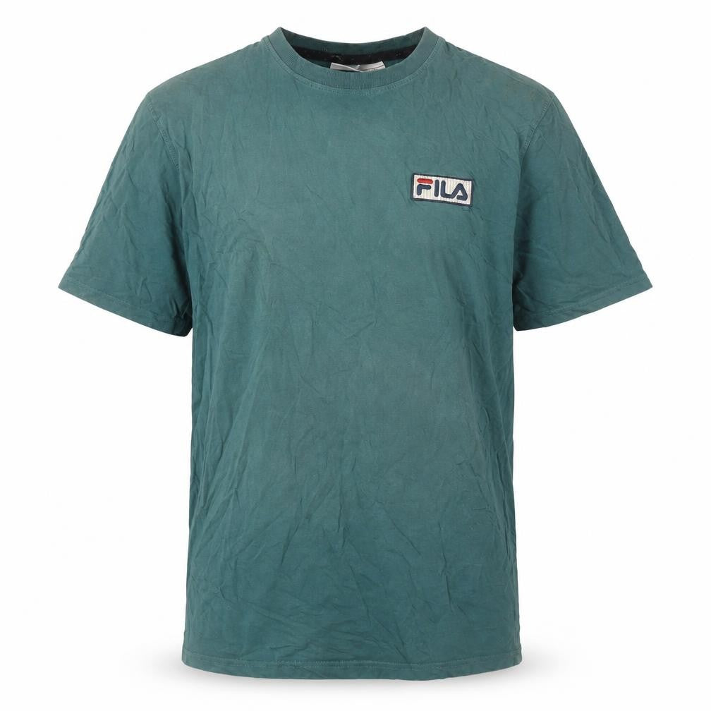 Front view of Fila Men’s Green Crew Neck T-Shirt L