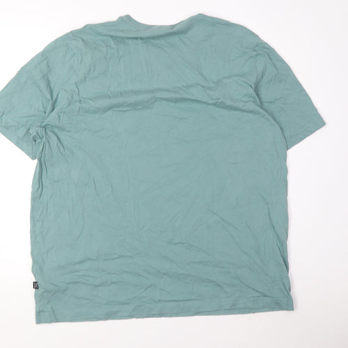 Puma Men’s XL Green Cotton Logo T-Shirt Short Sleeve