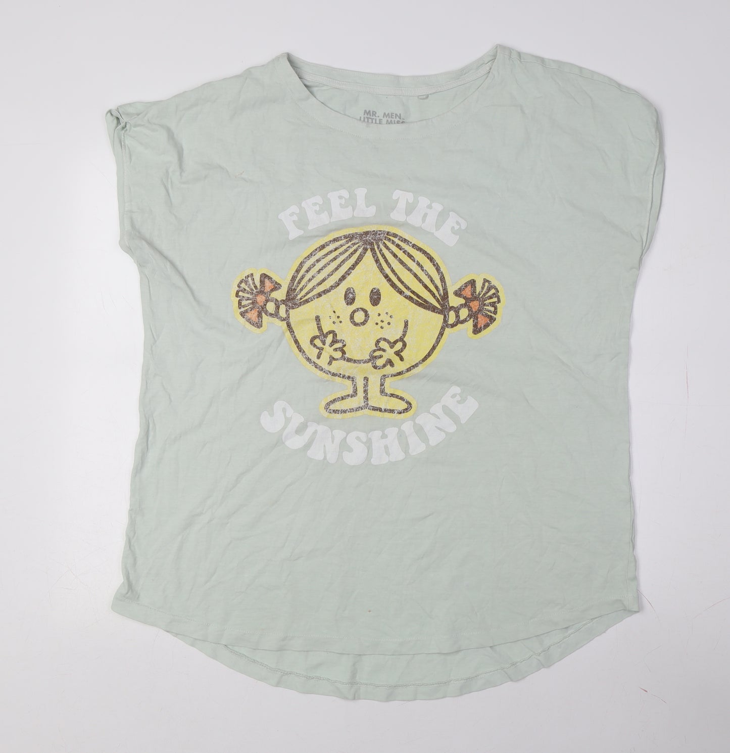 Next Women's Green Mr Men T-Shirt, Size 18, Casual Summer