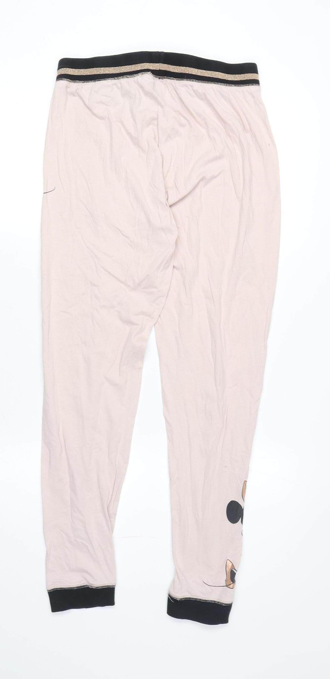 Disney Women's Beige Minnie Mouse Pyjama Pants Size 10-12