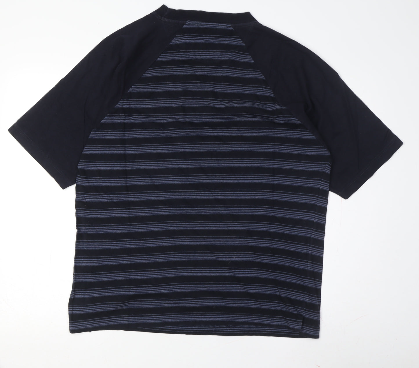 Wolsey Men's Black Striped Short Sleeve T-Shirt M