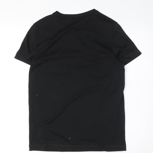 Puma Boys Black T-Shirt for Gym & Running, Size 11-12 Years