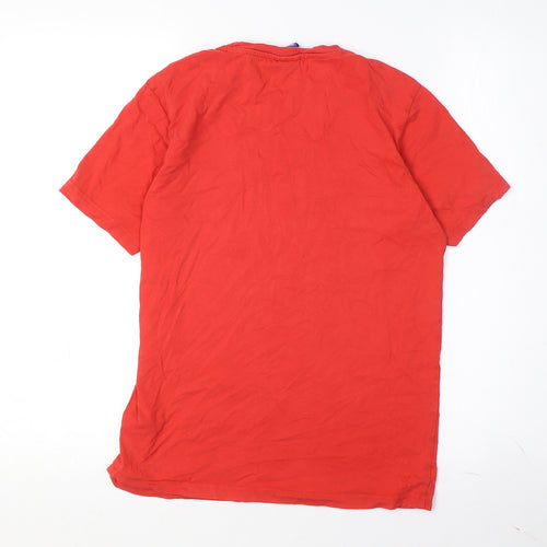 Champion Boys Red XL Short Sleeve T-Shirt with Logo