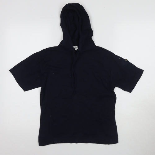 US Polo Women's Black Hooded T-Shirt Size 16